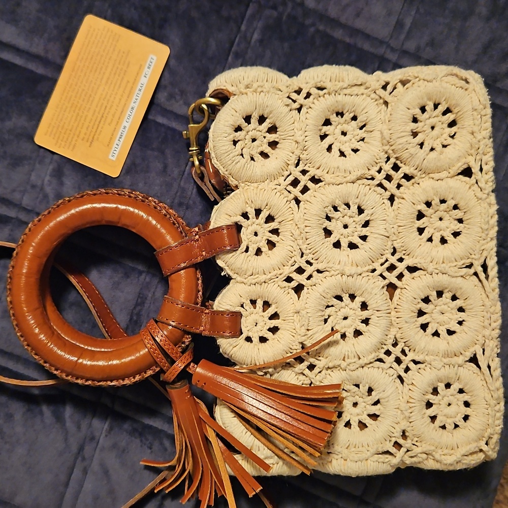 PATRICIA NASH VOBBIA Crochet Tote | Boho Chic, Festival, Hippie - Picture 3 of 9